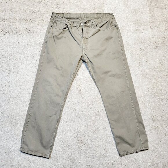 Levis 559 Men Jeans Brown 38x32 Relaxed Straight Fit Casual Work Denim Western - Picture 1 of 9